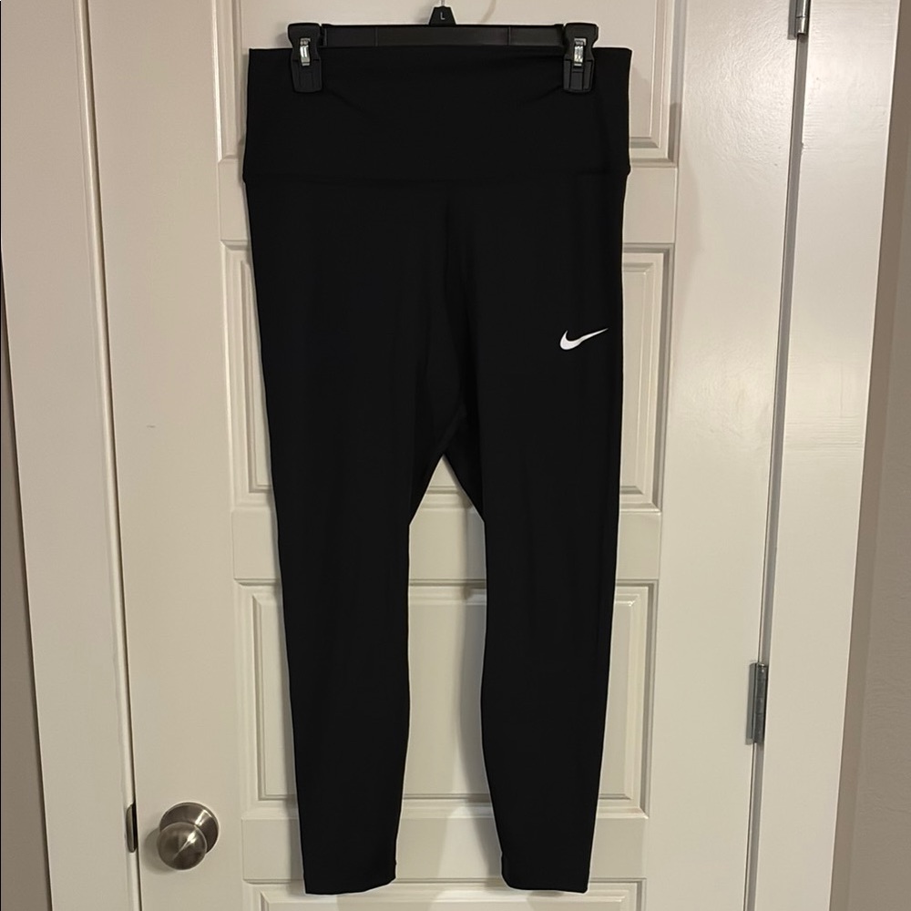 Nike Black Leggings with White Logo